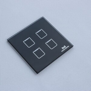 black ceramic printing switch panel glass