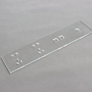 transparent switch socket wall glass