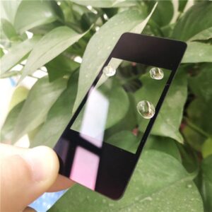 AF anti-fingerprint glass with water drop corner 144