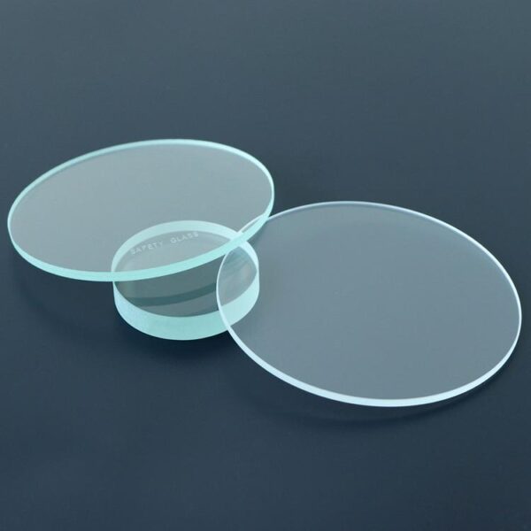 Round Shape Tempered Ultra clear glass Wafer
